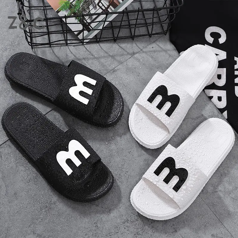 

Slippers Female Summer Home Couples Indoor Bathroom Antiskid Bath Soft Bottom Wear Resistant Plastic Men and Women Shoes