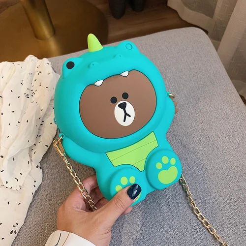 AS PIC SHOW Модная женская сумка для мобильного телефона, милый мультяшный кошелек для девушек, силиконовый кошелек для монет, сумка через плечо для сотового телефона, сумки для сообщений - Цвет: AS PIC SHOW