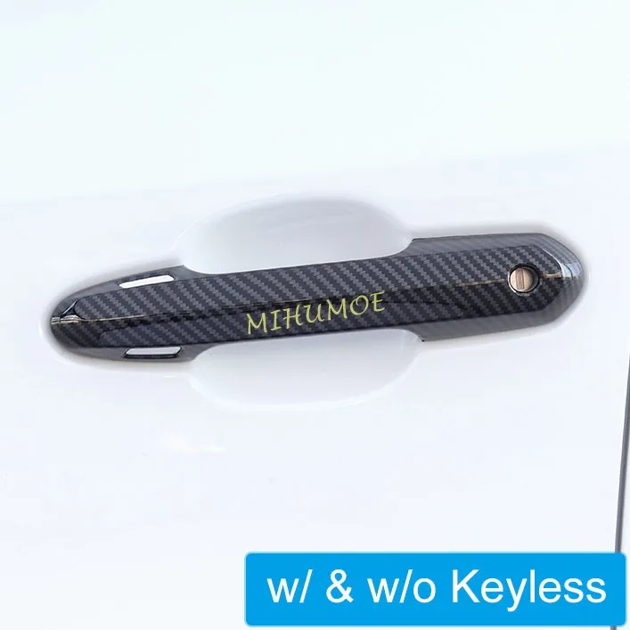 

Carbon Fiber Door Handle Cover Trims For Toyota RAV4 Highlander Suzuki Across