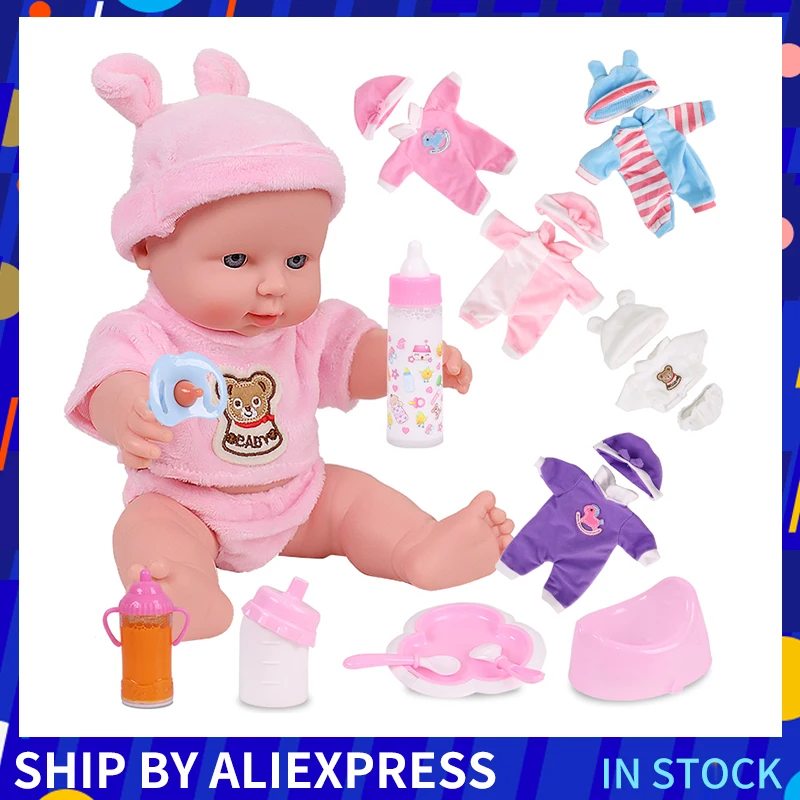 12 дюймовая кукла Bebe Reborn Girl полностью силиконовые реалистичные детские куклы для