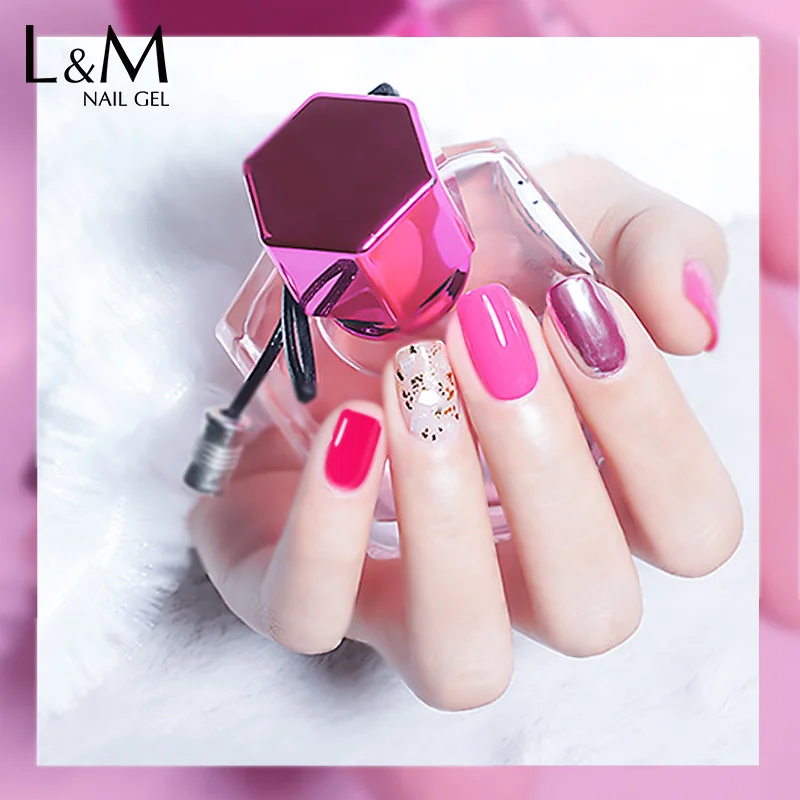 

IDO Nail Gel Polish 3 pcs/lot Rose Red Gel colorful Series UV/led soak off nails glue set Nails gelpolish beautful