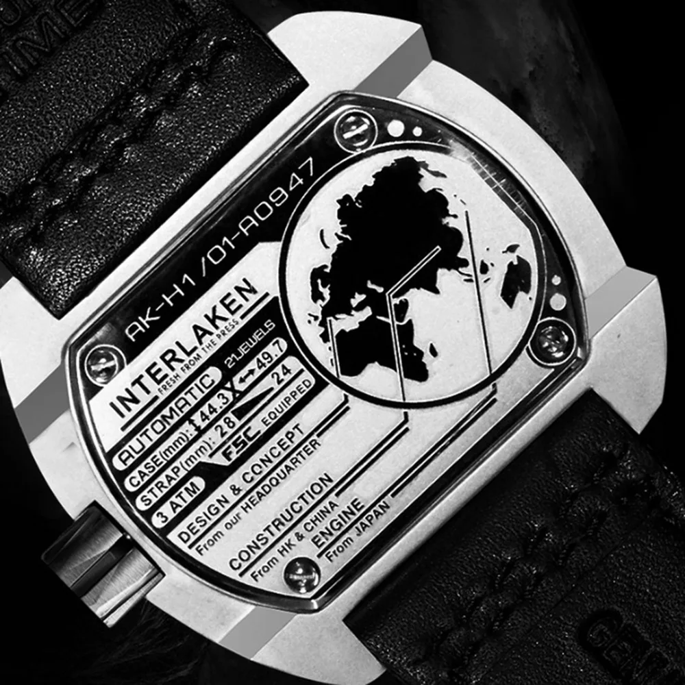 Часы наручные AOUKE Мужские автоматические брендовые Роскошные водонепроницаемые