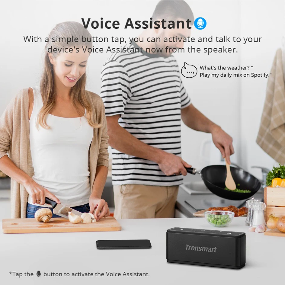 Tronsmart Mega TWS Bluetooth 5,0 динамик 40 Вт наружная Портативная колонка Беспроводная колонка 3D цифровой звук сенсорное управление Саундбар