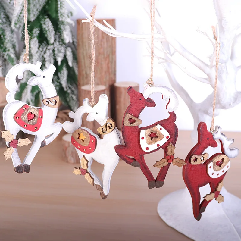 

Christmas Tree Wooden Decorations Christmas Hanging Wooden Ornaments Christmas Tree Hanging Wooden Tag Ornaments Christmas