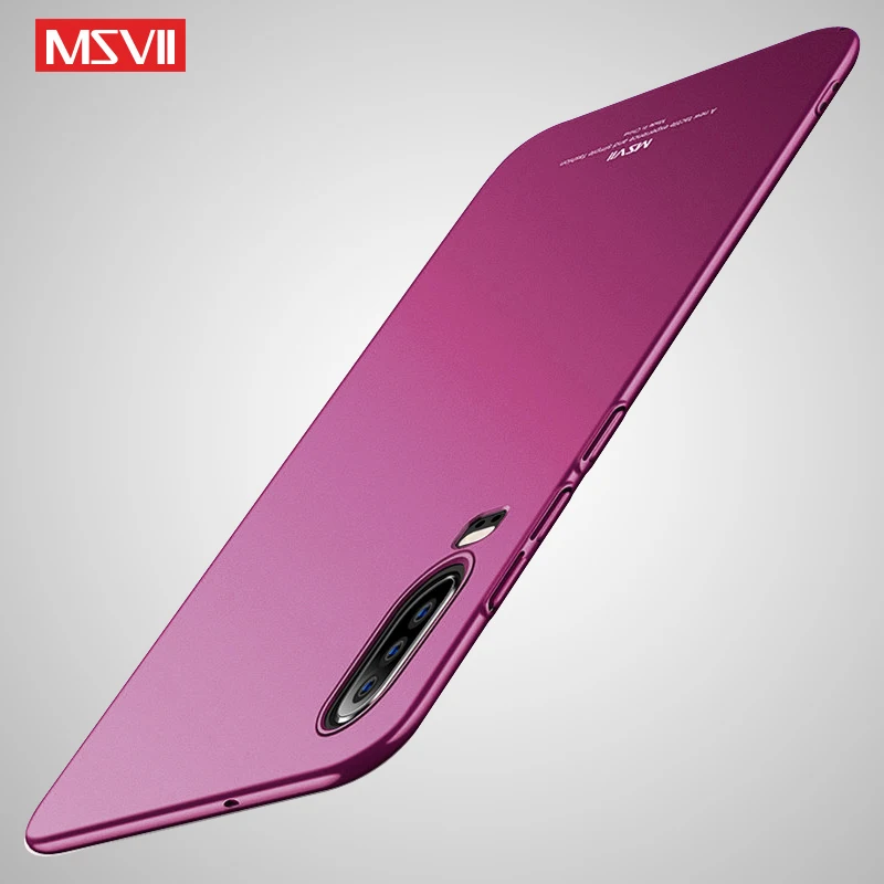 P30 чехол MSVII тонкий матовый чехол для huawei P30 Pro Lite чехол P 30 Plus жесткий чехол из поликарбоната для huawei P20 Lite Pro P 20 чехол для телефона s