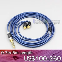 ln006474 blue 99 pure silver xlr 3 5mm 2 5mm 4 4mm earphone cable for sony ier m7 ier m9 ier z1r