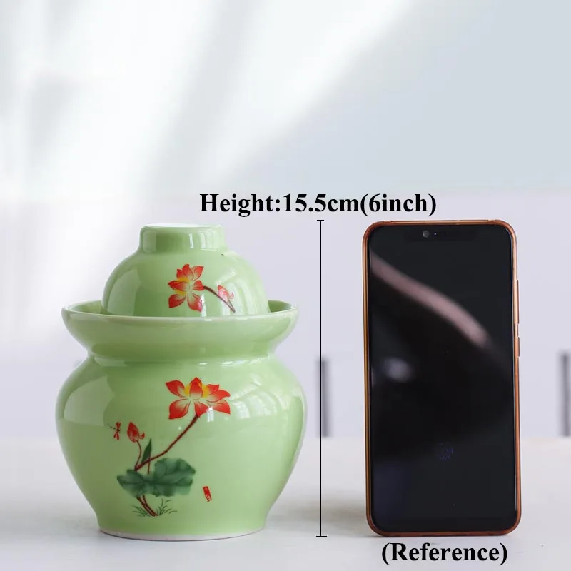 Керамическая банка Цзиндэчжэнь для маринования Корейская бытовая бутылка герметичный контейнер редиса