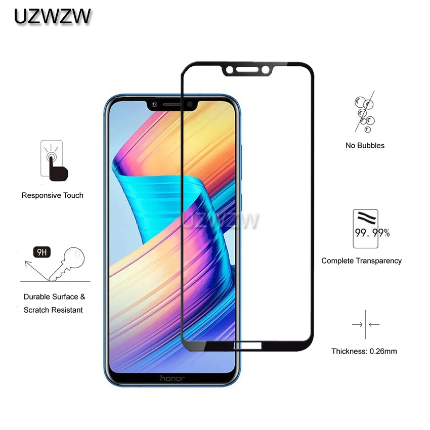 Закаленное стекло для Honor Play полное покрытие 2.5D защита экрана защитное
