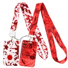 LB2286 красные ремешки для доктора крови для ключей, удостоверения личности, ремешка для сотового телефона в тренажерном зале, USB-брелок, брелок с подвеской