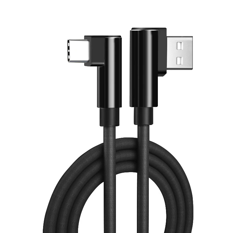 1 м 2 м 3M usb type C 90 градусов USB C кабель для samsung Galaxy huawei Honor XiaoMi RedMi USB C кабель передачи данных для быстрой зарядки 3,0 3,1