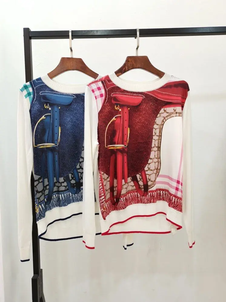 

Свитеры WZ12248, модная женская модельная роскошная женская одежда известного бренда в европейском стиле для вечеринки, 2021