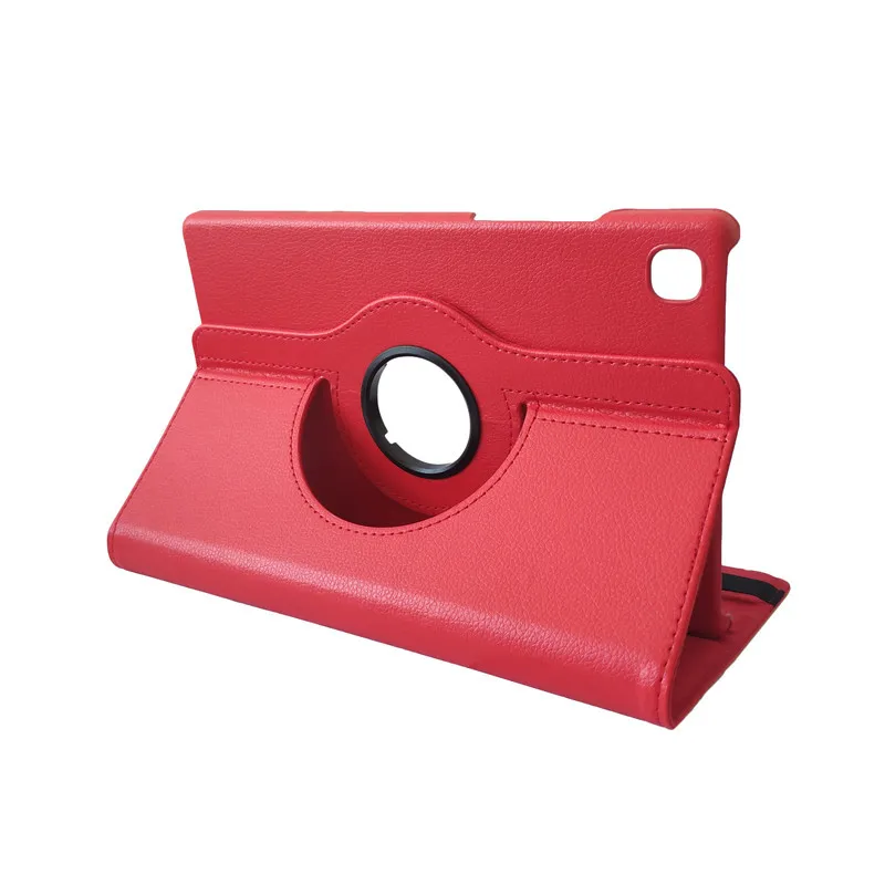 

Suitable for Samsung Tab A7 T500/T505 flat protective cover T507 litchi pattern rotating solid color dormant leather case