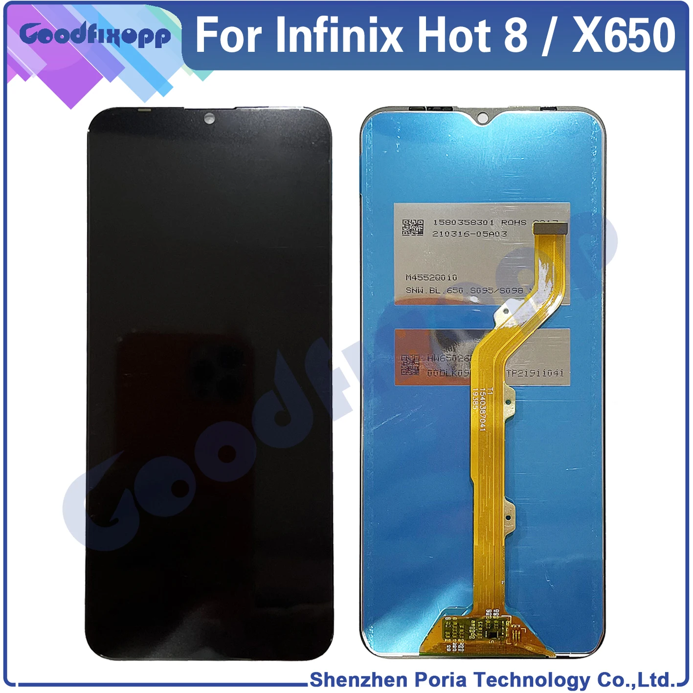 100% Высокое качество тестирования для Infinix Hot 8 LCD дисплей кодирующий преобразователь сенсорного экрана в сборе для Infinix Hot8 X650C X650B X650D