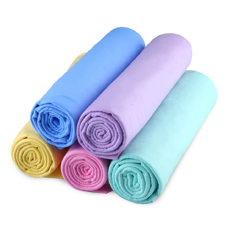 

43*32*0.2CM Super Absorption Microfiber Car Care Towel Car Wash Towel Cleaning PEVA Towel Synthetic Suede Chamois Car Styling