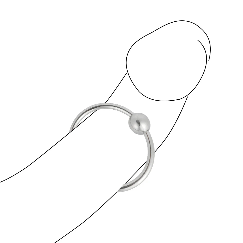 Кольцо для пениса из нержавеющей стали кольцо увеличения мужчин стимуляция Т