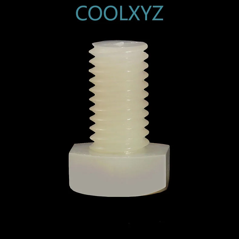 

nylon outer hexagonal bolt PA66 white plastic screw M5 M6 M8 M10 M12 5PCS