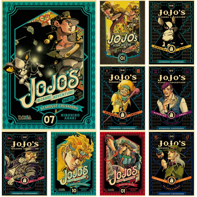 

Аниме невероятные раньше Джоджо аниме ретро постер картина настенное искусство для гостиной/кафе декор комнаты