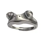 CharmRetro милые мужские и женские мужские кольца с простым дизайном в виде совы лягушки серебряные обручальные мужские кольца ювелирные изделия в подарок