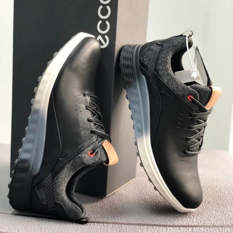 

Autumn Leather Golf Shoe for Men Black White Mens Sports Shoes Brand Designer Golf Sneakers Men Comfortable Golf Trainers Man