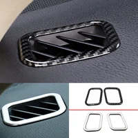 abs carbonmatte for toyota highlander kluger 2014 2020 car front small air outlet decoration cover trim sticker car styling