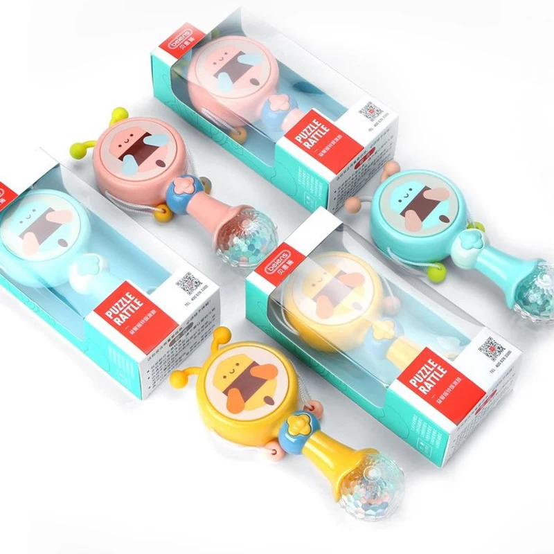 

Beiens Baby Rattles Musical Toy Intelligence Grasping Plastic Hand Bell Rattle Funny Educational Mobiles Toys Birthday Gifts