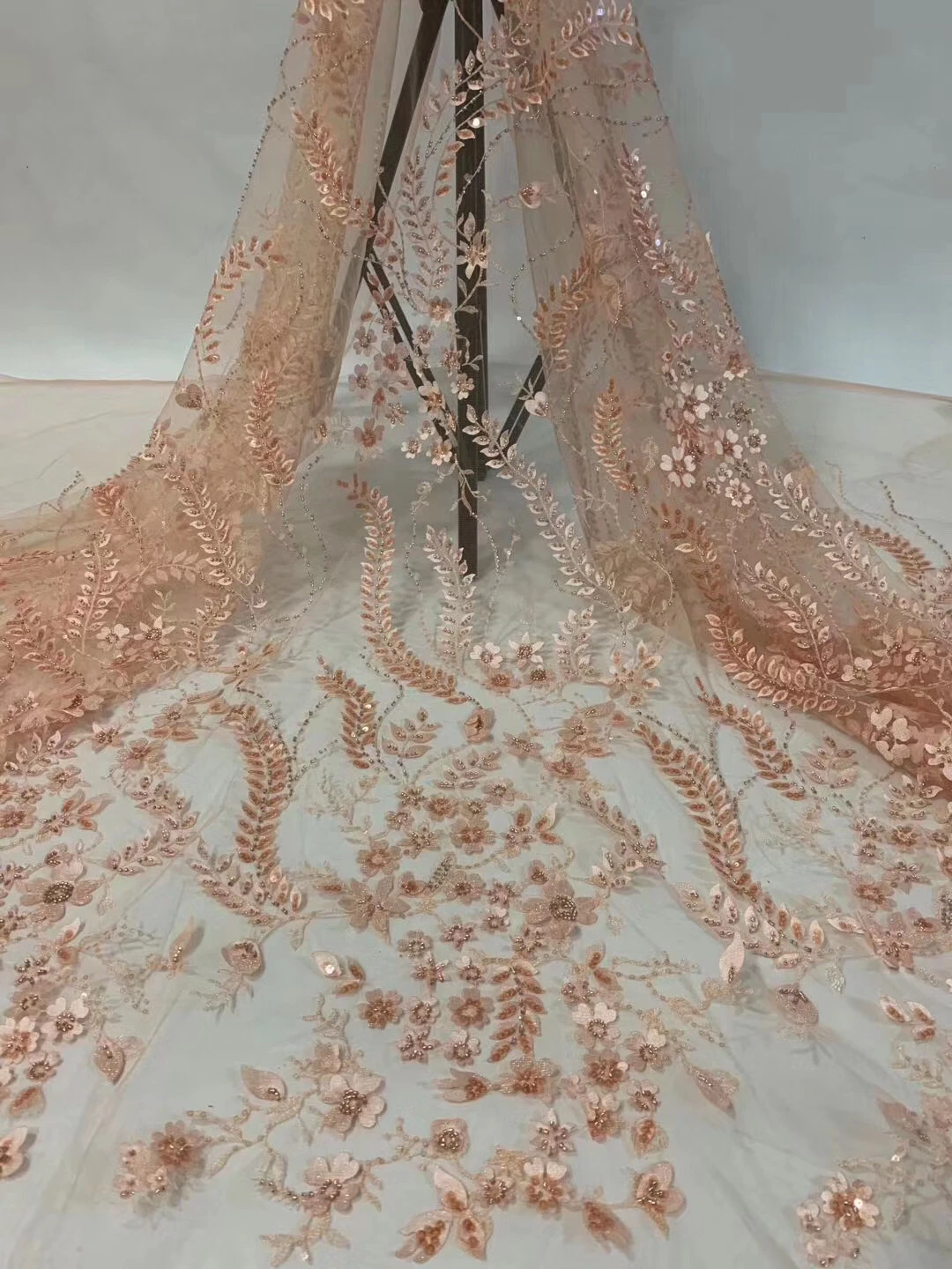 

Африканская кружевная ткань с блестками, 2020 вышивка, французская нигерийская кружевная ткань, высококачественное кружево для вечеринки, ...