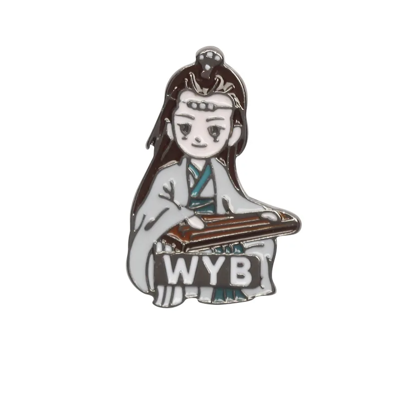 Брошь значок действующая роль маленькая станция wang yibo Chen qing делает периферию