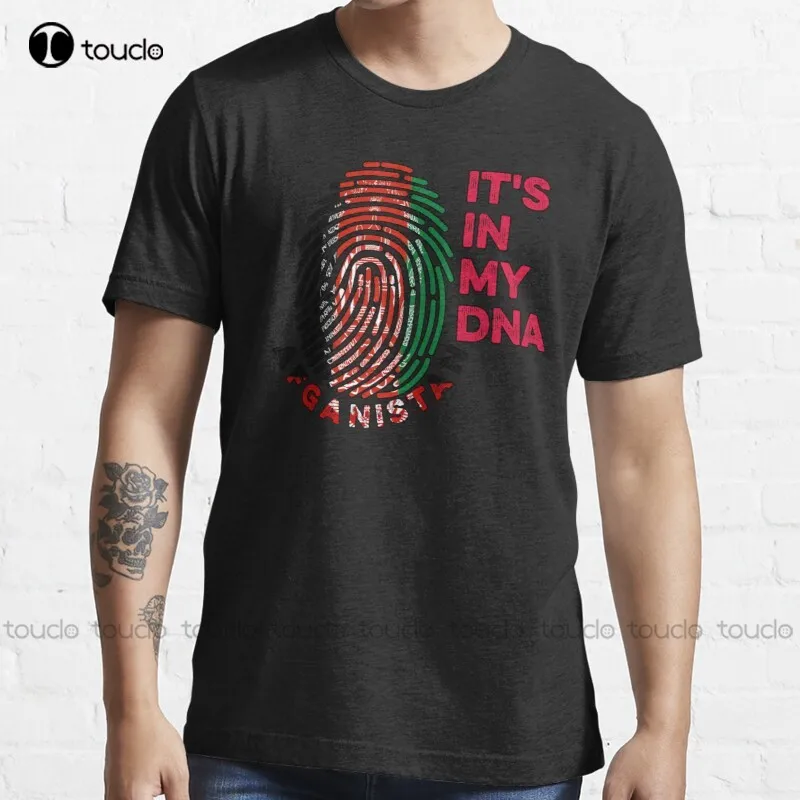 

New Afganistan Flag Its In My Dna T-Shirt Work Shirts Cotton S-5Xl