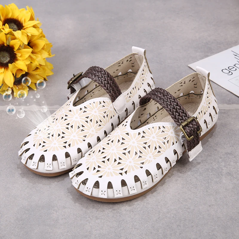 

Womens Shoes Flats Rome Style Woman Casual Shoes Ladies Summer Breathable Comfortable Female Flats New Designer Plus Size 43