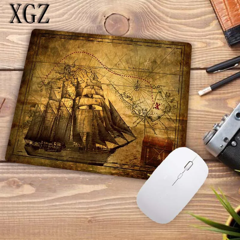xgz pirate ship large gaming mouse pad lock edge mouse mat for laptop computer keyboard pad desk pad for dota 2 lol mousepad xxl free global shipping