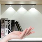 Светодиодные линзы AIBOO с пассивным ИК датчиком движения, перезаряжаемый светильник для шкафа, установка Magent, ультратонкая лампа для гардероба, шкафа, USB