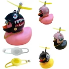 Симпатичная маленькая Желтая утка для автомобиля с шлемом для разбитого ветра, шлем для мотоцикла, велосипеда, вождения, Декор, утка, украшения для автомобиля, аксессуары