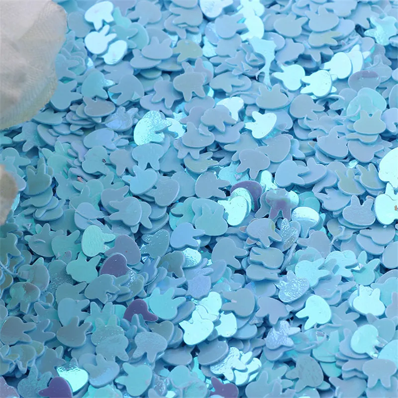 10 г рассыпчатые пайетки с кроличьей головой для поделок 4 мм блестящее конфетти