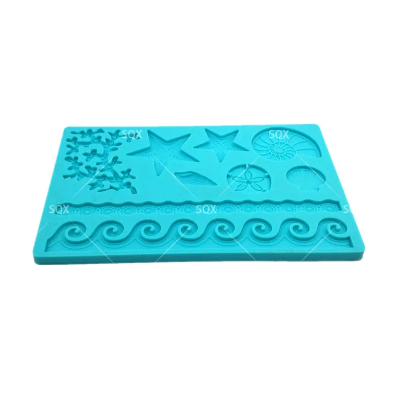 Корпус ракушками силиконовая шоколадная форма рыбы одеяло хвост русалки