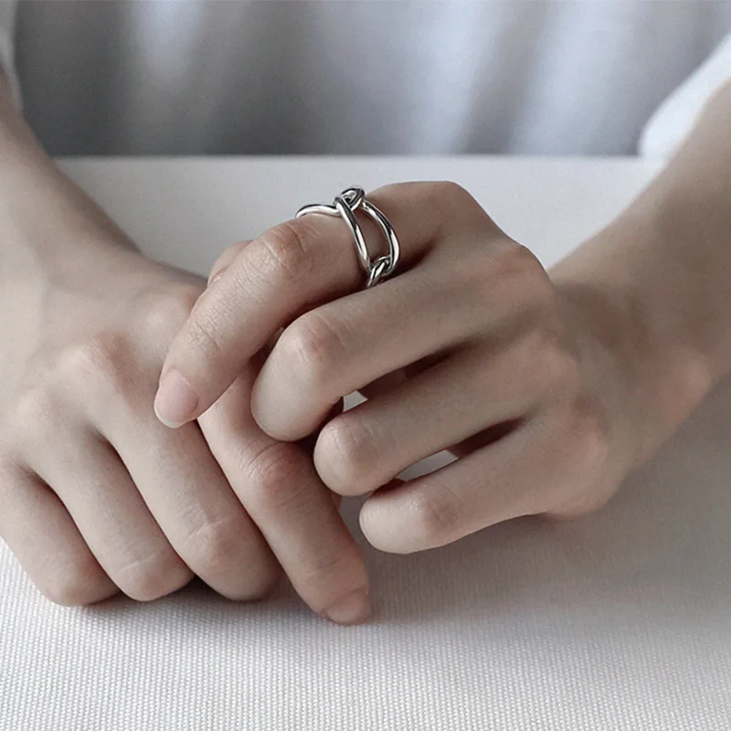 EDS 925 пробы серебряные кольца женские Серебряные винтажные корейские модные