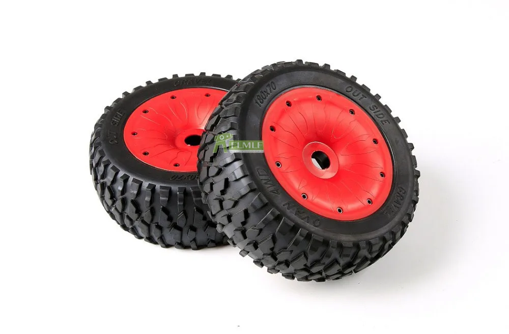 Шины для колес из щебня в сборе, комплект подходит для 1/5 Losi 5ive T Rovan LT Kingmotor X2 BAJA 4WD SLT