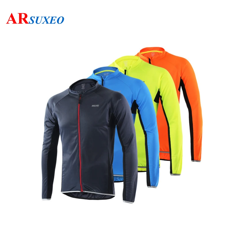 

ARSUXEO Outdoor Sports Cycling Jersey Spring Summer motocross Bike Bicycle Long Sleeves MTB Clothing Shirts Wear Bike Jersey