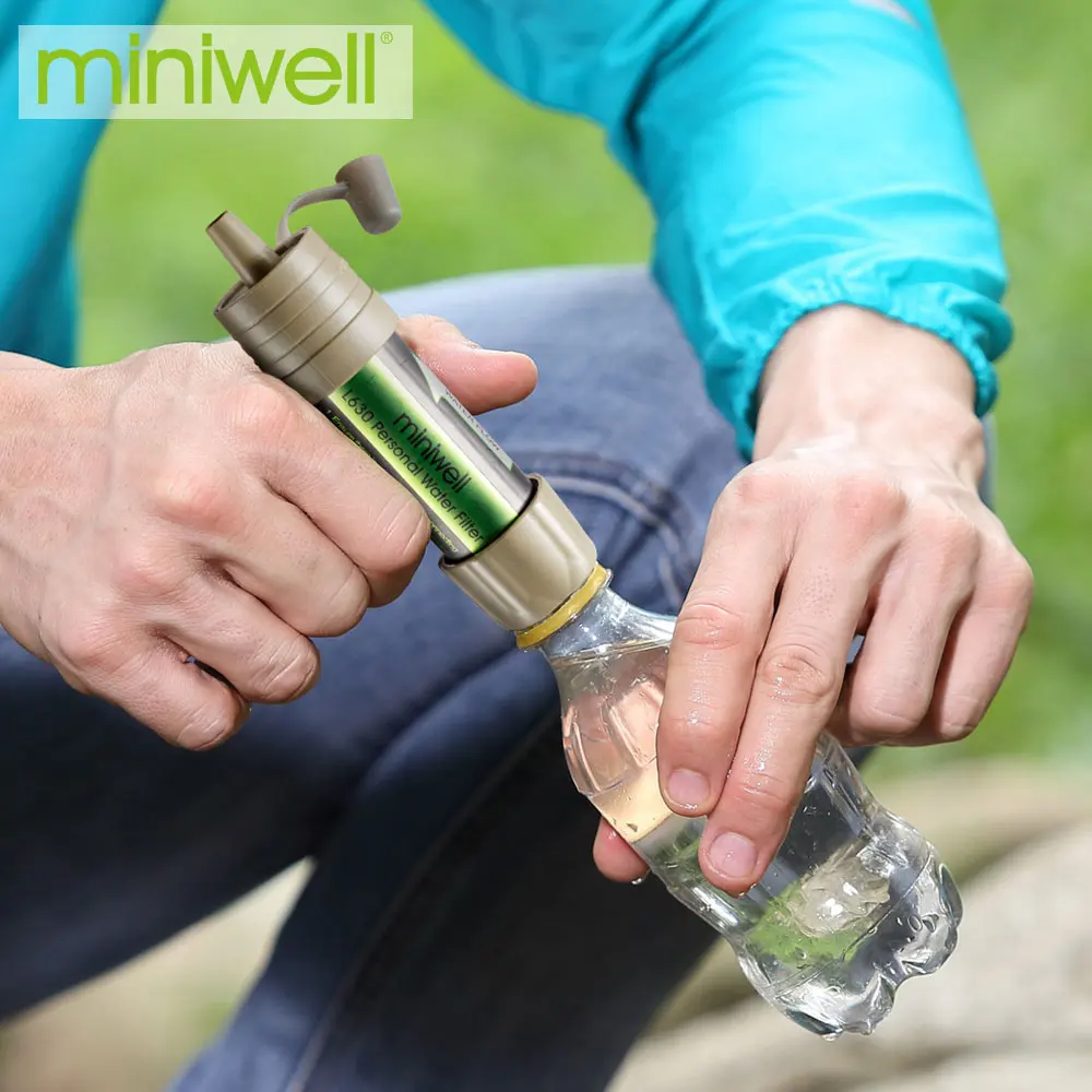 Miniwell новый дизайн L630 охотничья Рыбалка Портативный фильтр для воды аварийное