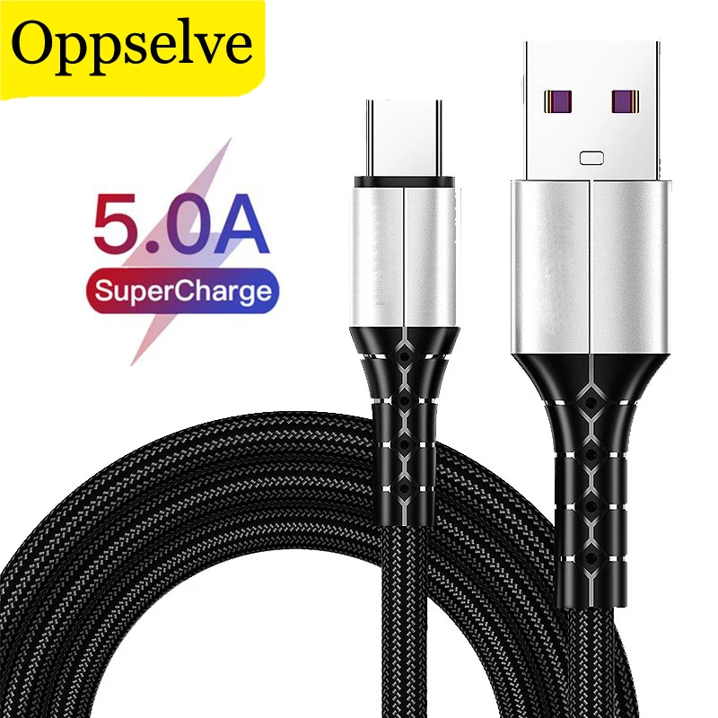 

5A Micro USB Type C Fast Charging Cable For Huawei Mate Honor Quick Charger Type-c Wire Cord For Xiaomi Redmi Note 10 Pro Kabel