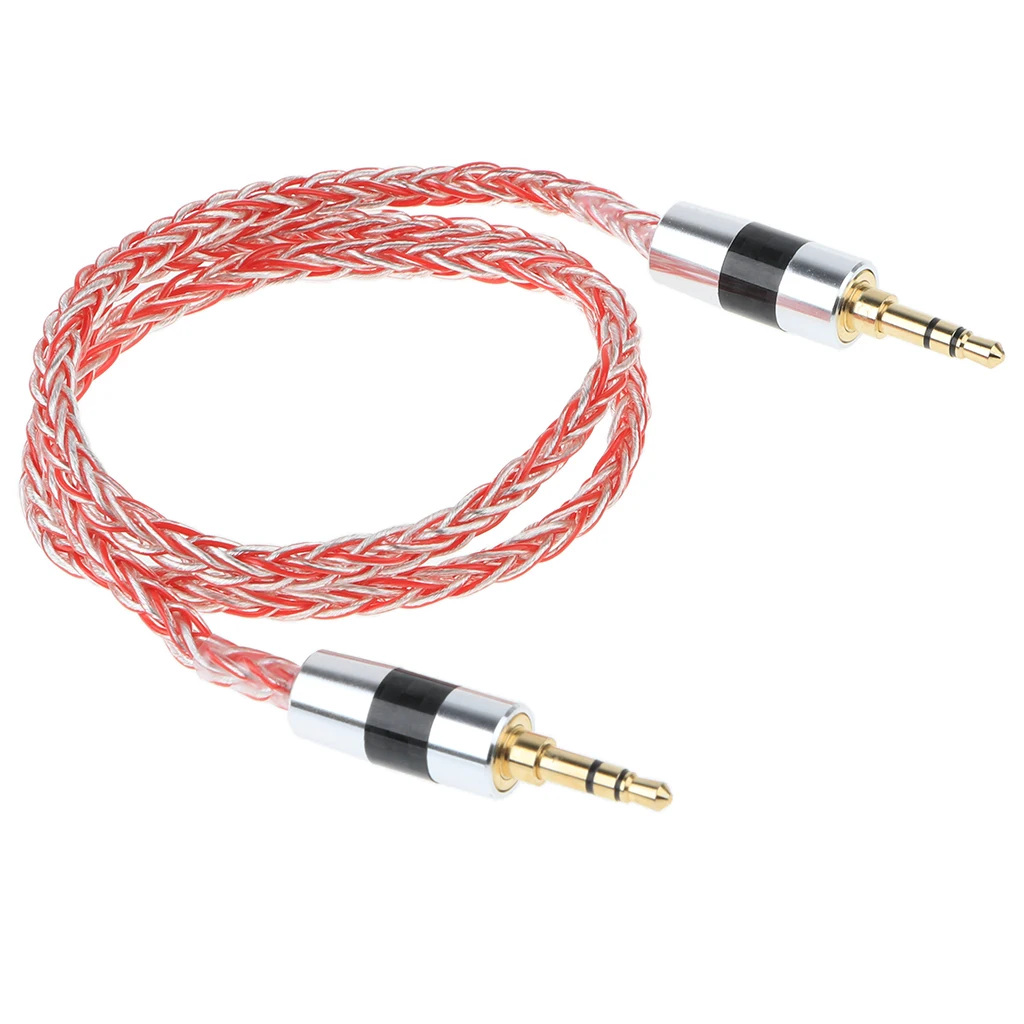 Прочный Плетеный аудио кабель 60 см стерео автомобильный шнур Aux 3 5 мм для телефона