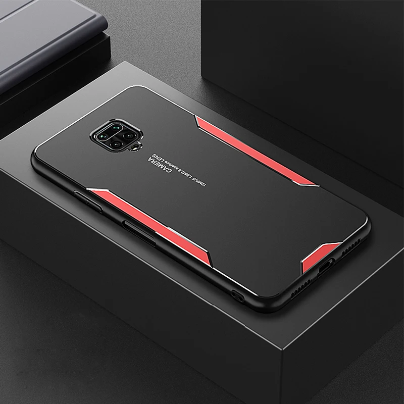 Чехол для телефона Xiaomi Redmi Note 9 Pro металлическая панель ТПУ силиконовый чехол с