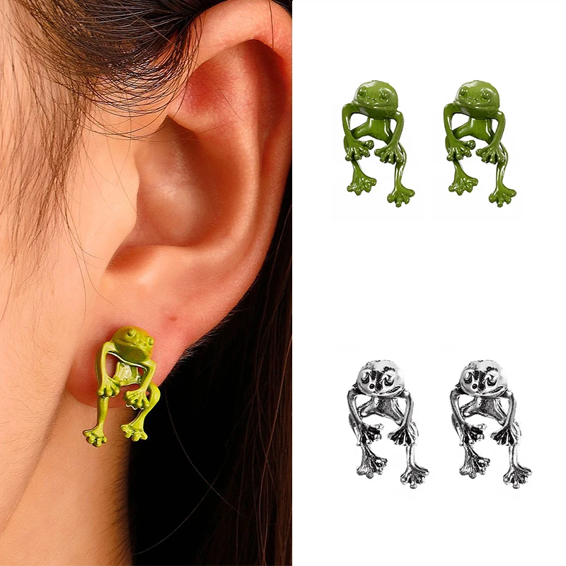 

New Vintage Flying Dragon Frog Ear Clip Cuff Earring Fake Piercing Earcuff for Women Clip on Earrings Aesthetic Jewelry