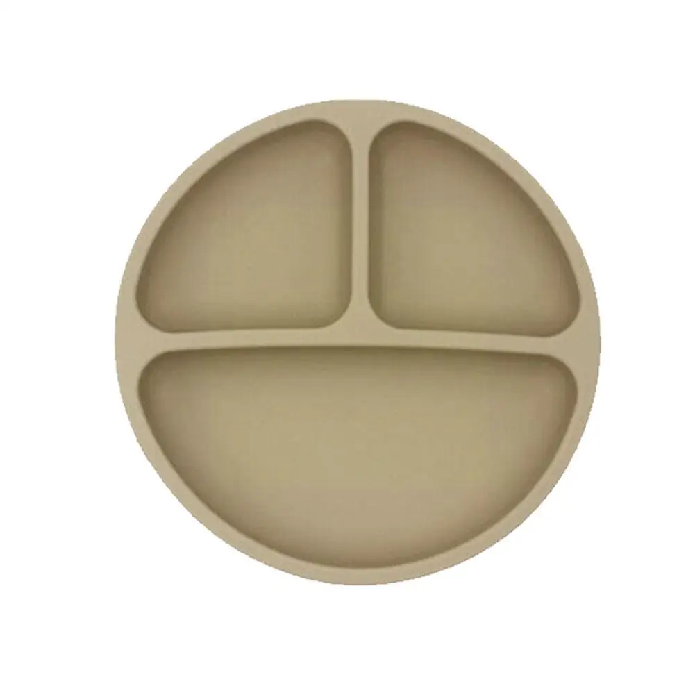 

Детская Силиконовая Круглая обеденная тарелка без бисфенола А, Детская Водонепроницаемая посуда, чаша на присоске, детские блюда для еды дл...