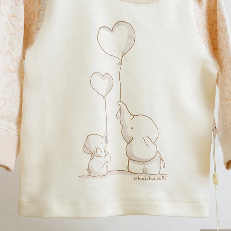 Боди с изображением животных в форме сердца из органического хлопка Детские