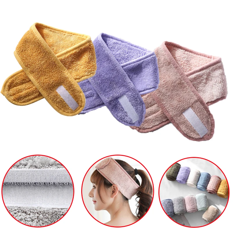 Повязка на голову для полотенец повязка мытья лица макияжа регулируемая