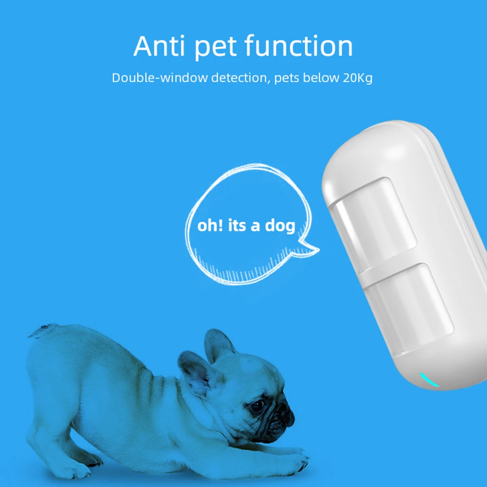 Анти Pet PIR датчик движения Детектор беспроводной WiFi Датчик инфракрасный детектор