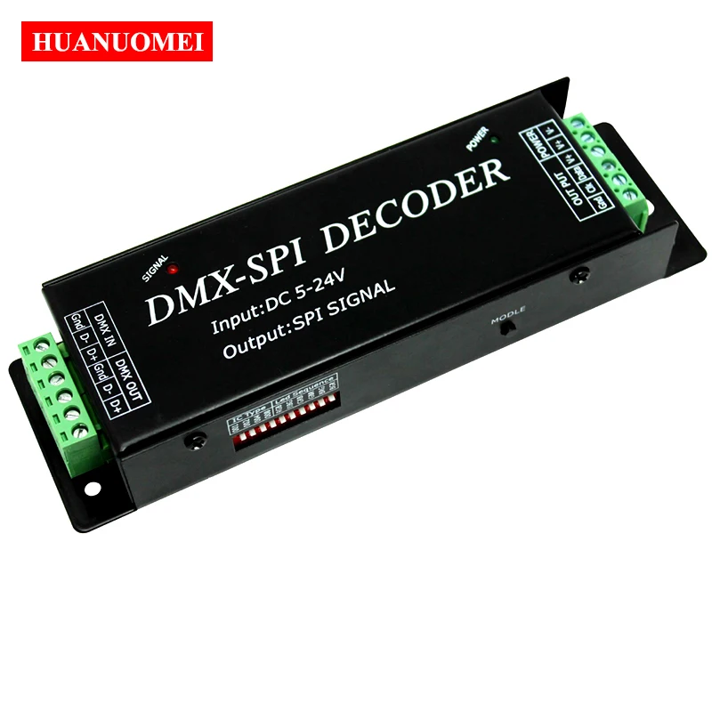 DMX200 декодер DMX SPI Светодиодный регулятор яркости DC5 ~ 24 В Выход: 3 канала Выходная