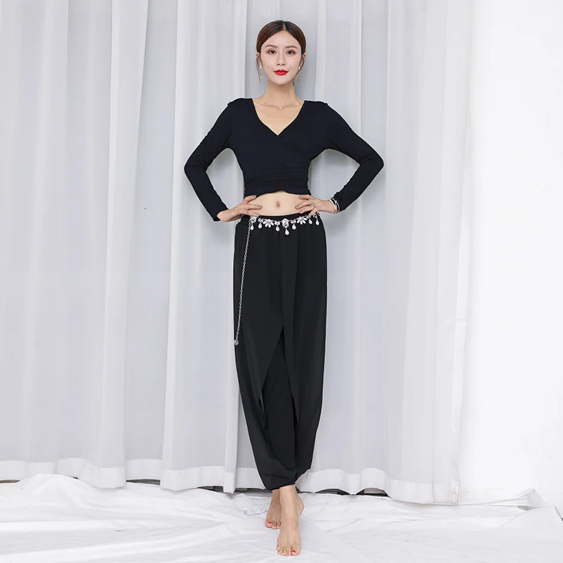 Костюм для танца живота DN5243 одежда профессионального обучения танцу штаны с