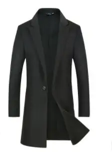 

New style trench coat men's long slim woolen overcoat trend double-sided coat men's windbreaker G-85