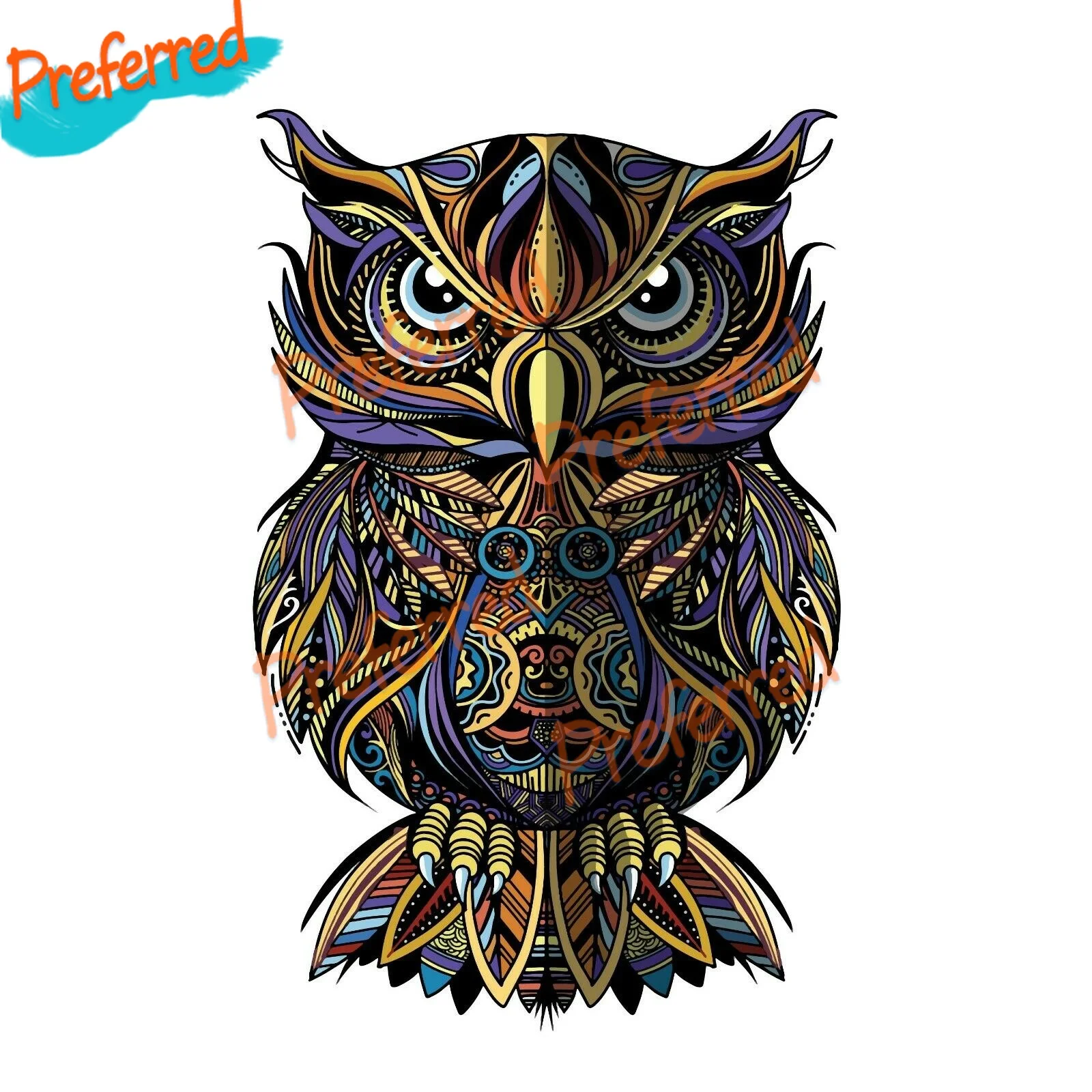 

High Quality Owl Logo Decal Motocross Racing Laptop Helmet Trunk Wall Vinyl Car Sticker Die Cutting